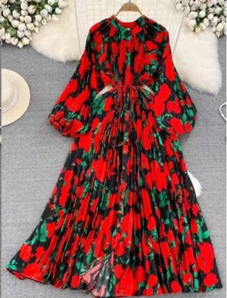 Nkay Pleats Maxi Dress