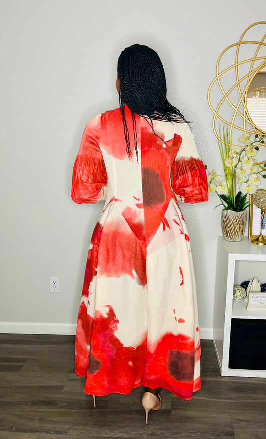 Color Block Elegant Dress