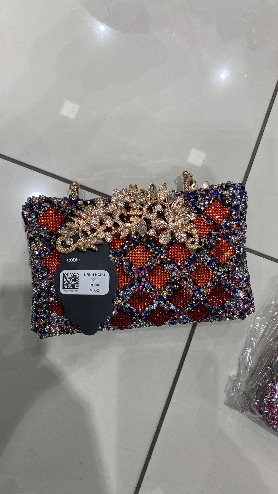 Rhinestone Clutch Purse