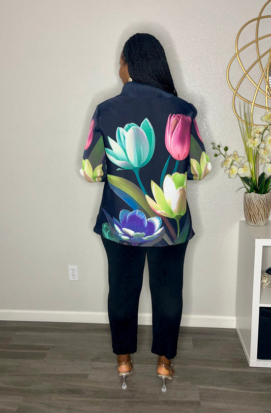 Bold and Beautiful Flower Pant Set