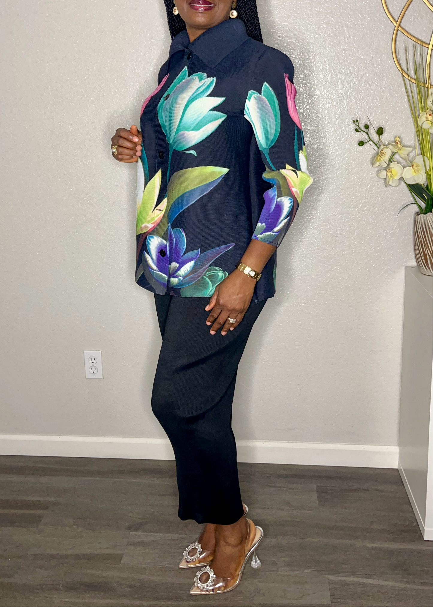Bold and Beautiful Flower Pant Set