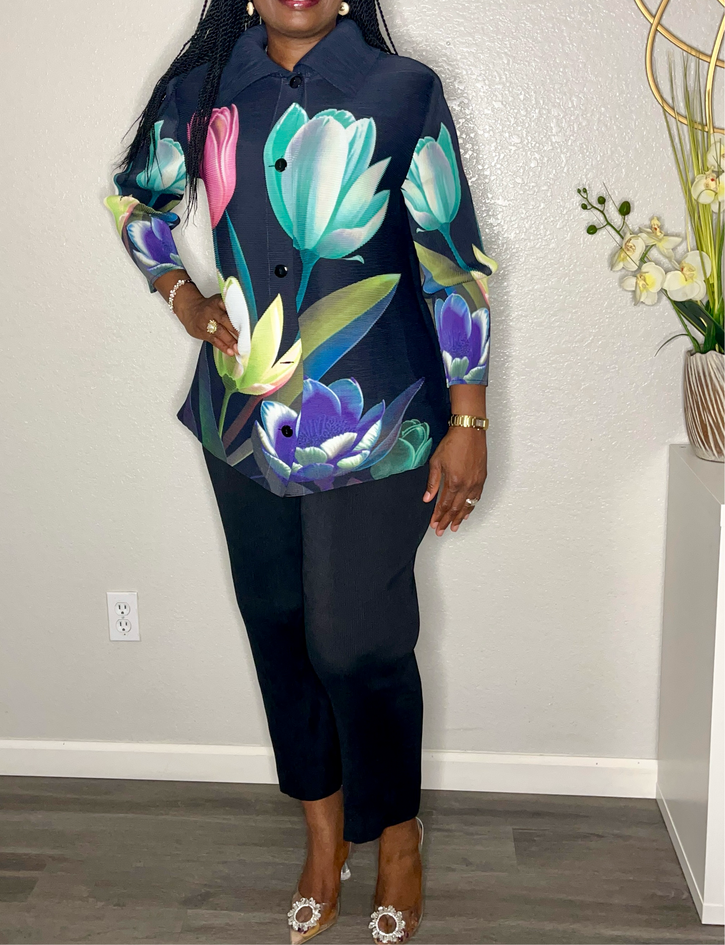 Bold and Beautiful Flower Pant Set