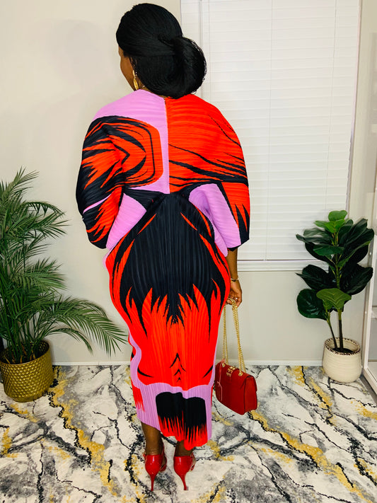 Blossom Ruched Overlay Dress