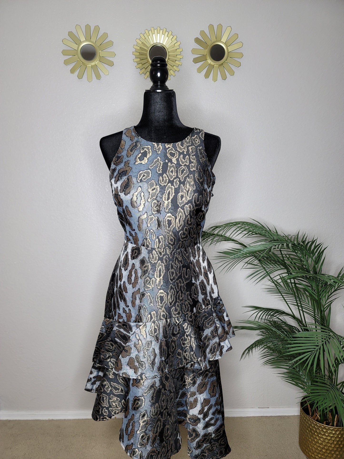 Beautiful Designer Tiered Dress - Gloveegeelooks-231