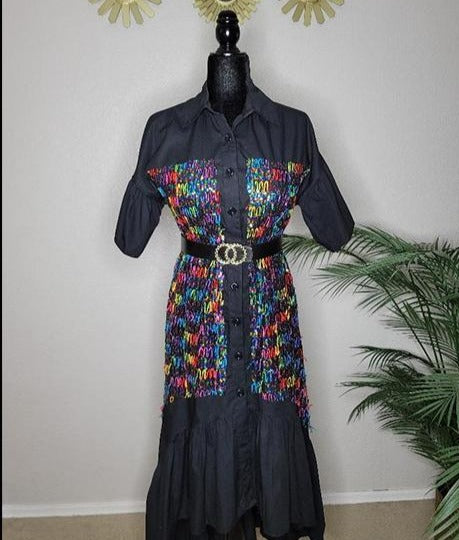Rainbow High Low Dress - Gloveegeelooks-231