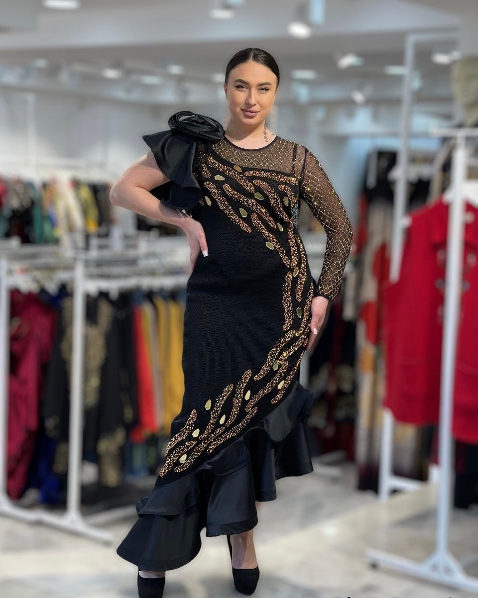 Luxury Couture Embellished Dress