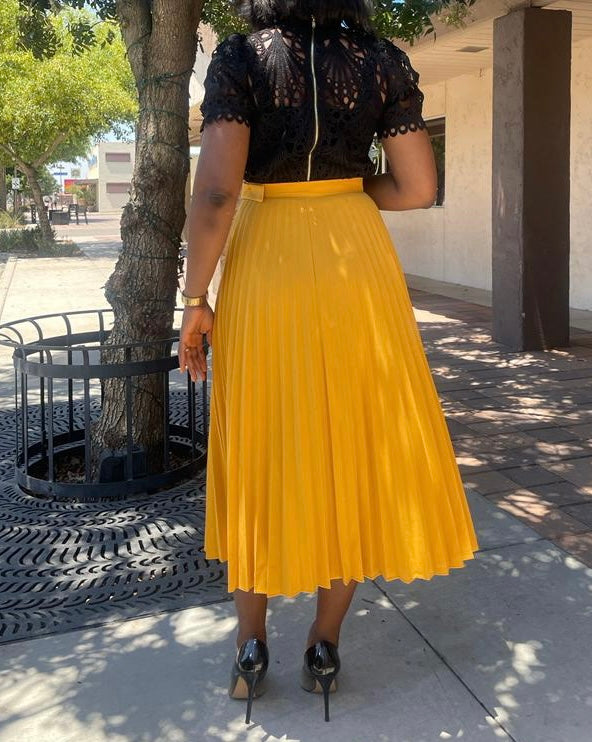 Diana Classy Pleated Wrap Skirt