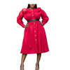 Hanah Victorian-Inspired Red Dress With Frills - Gloveegeelooks-231