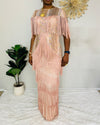 Sequins Maxi Frills Dress